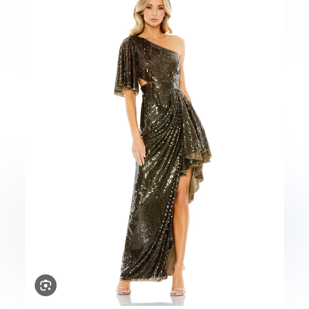 MAC DUGGAL Olive Dress 93662 NWT